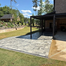 Custom-Paver-Patio-Installation-with-Pergola-in-Bishop-Ga 0
